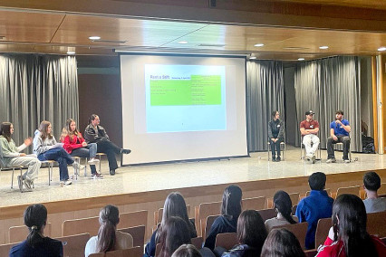 Bei "Rent-a-Stift" gaben Lernende direkt Auskunft zu ihrer Ausbildung und beantworteten Fragen.