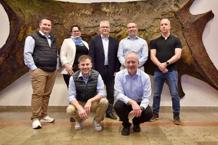 Der Geref-Vorstand (hinten v. l.): Christian Käser, Denise Schmid, Patrick Uebelmann, Michael Dörr, Basil Mösch; (vorne v. l.): Colin Herzog und Michael Schmid. Es fehlt Christoph Erne.